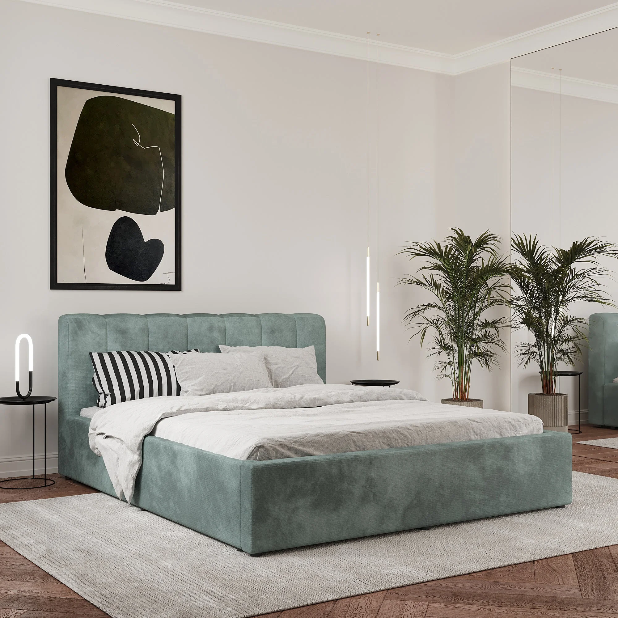 Pat Tapitat Almo, 200 x 160 cm, Turcoaz