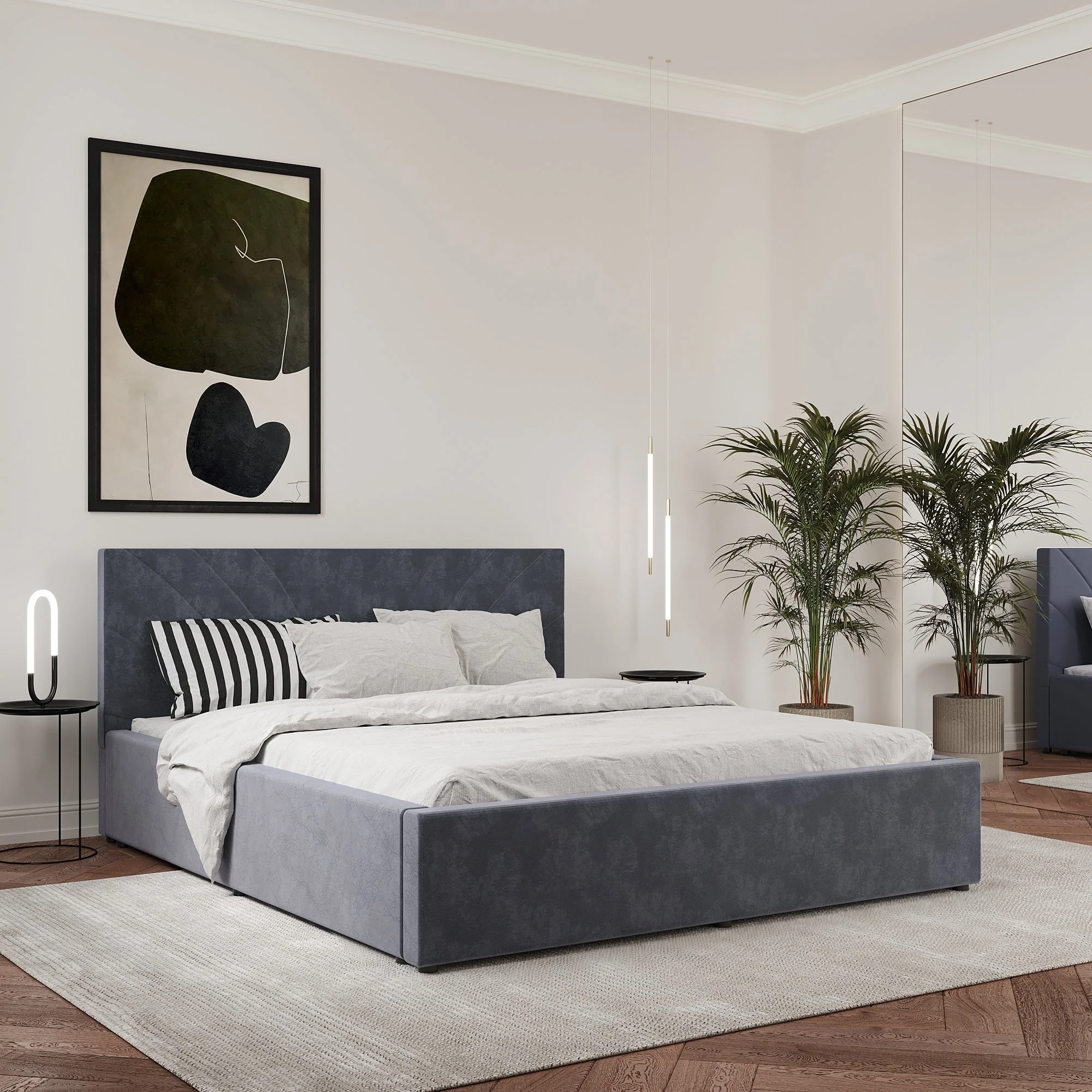 Pat Tapitat Fargo, 200 x 140 cm, Cenusiu