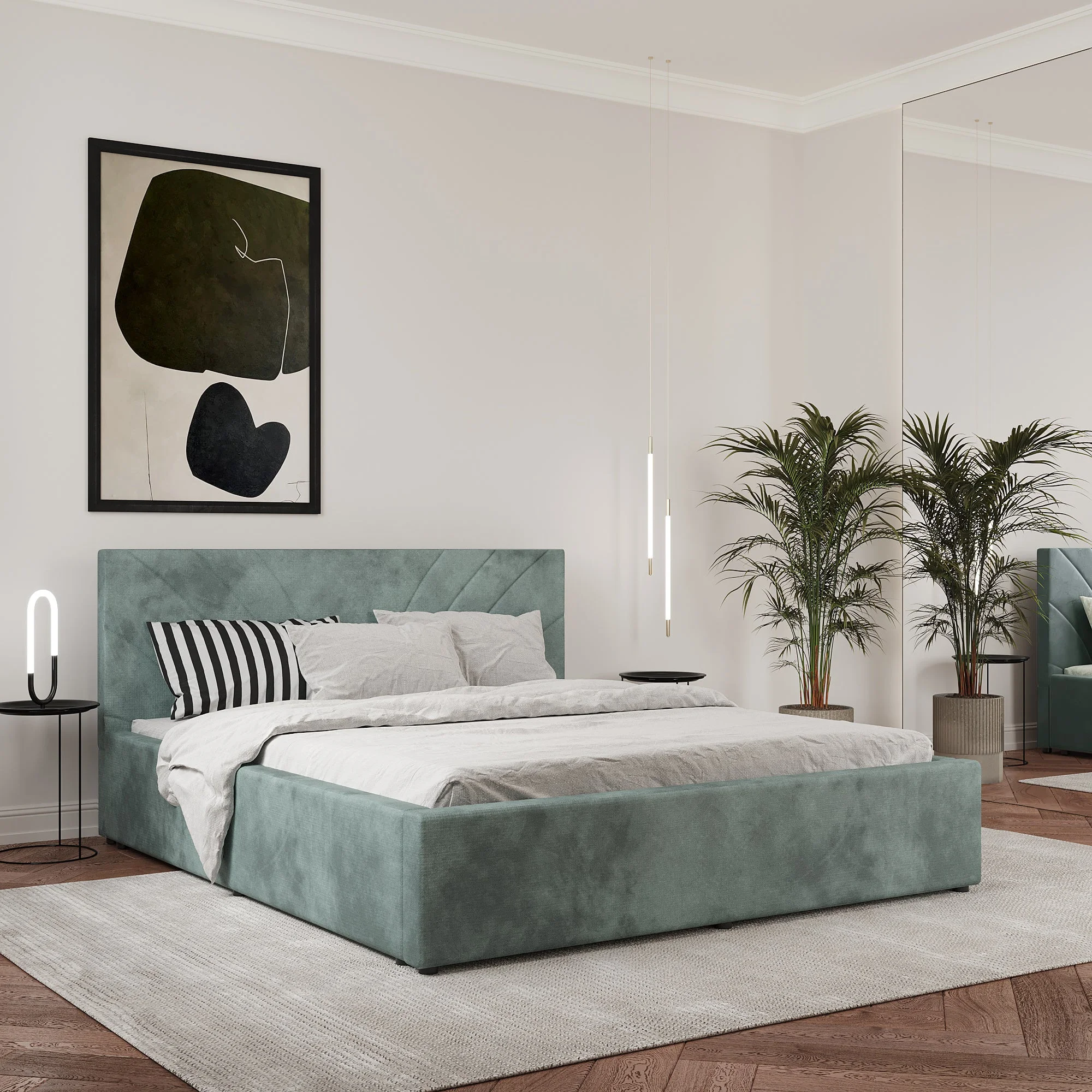 Pat Tapitat Fargo, 200 x 140 cm, Turcoaz