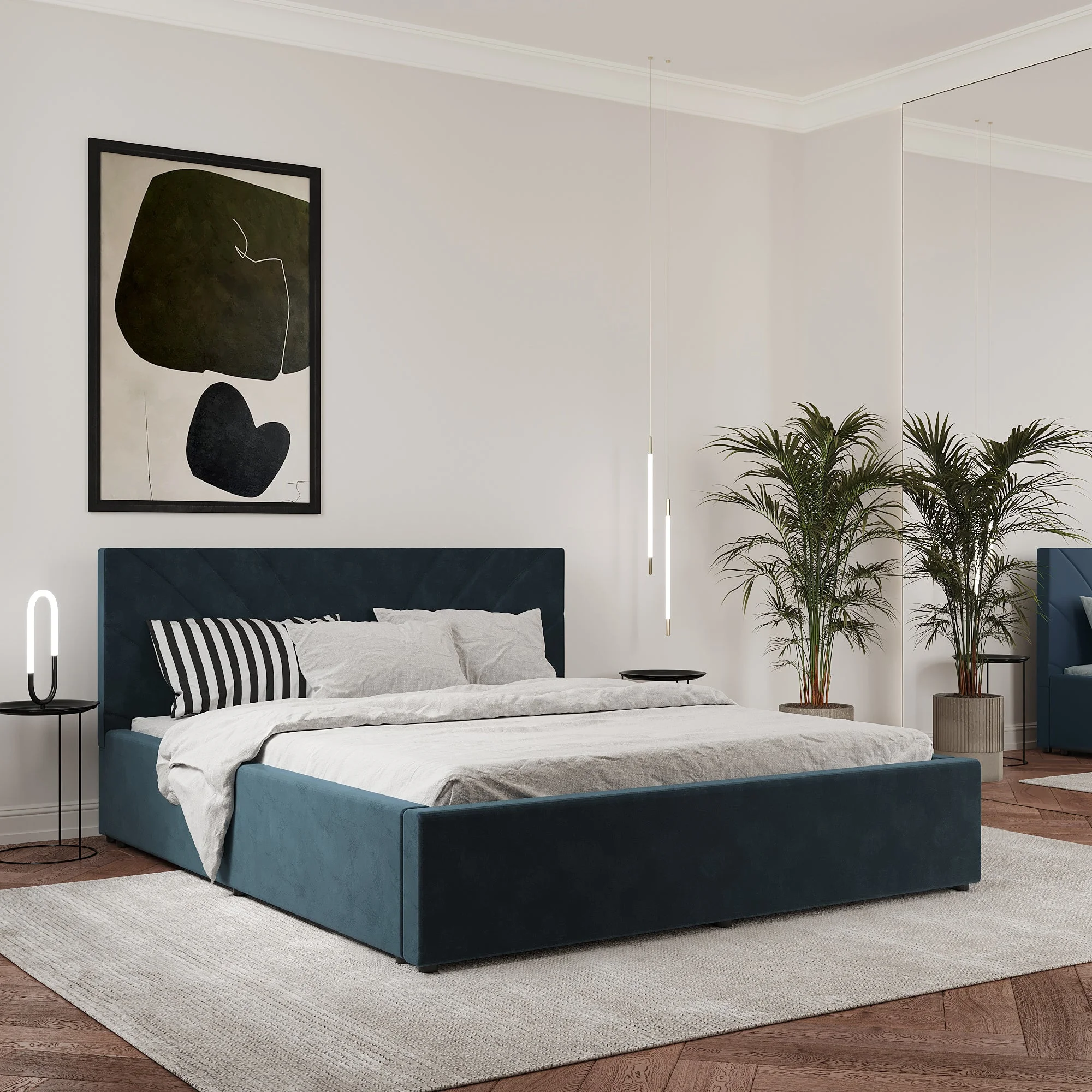 Pat Tapitat Fargo, 200 x 160 cm, Albastru