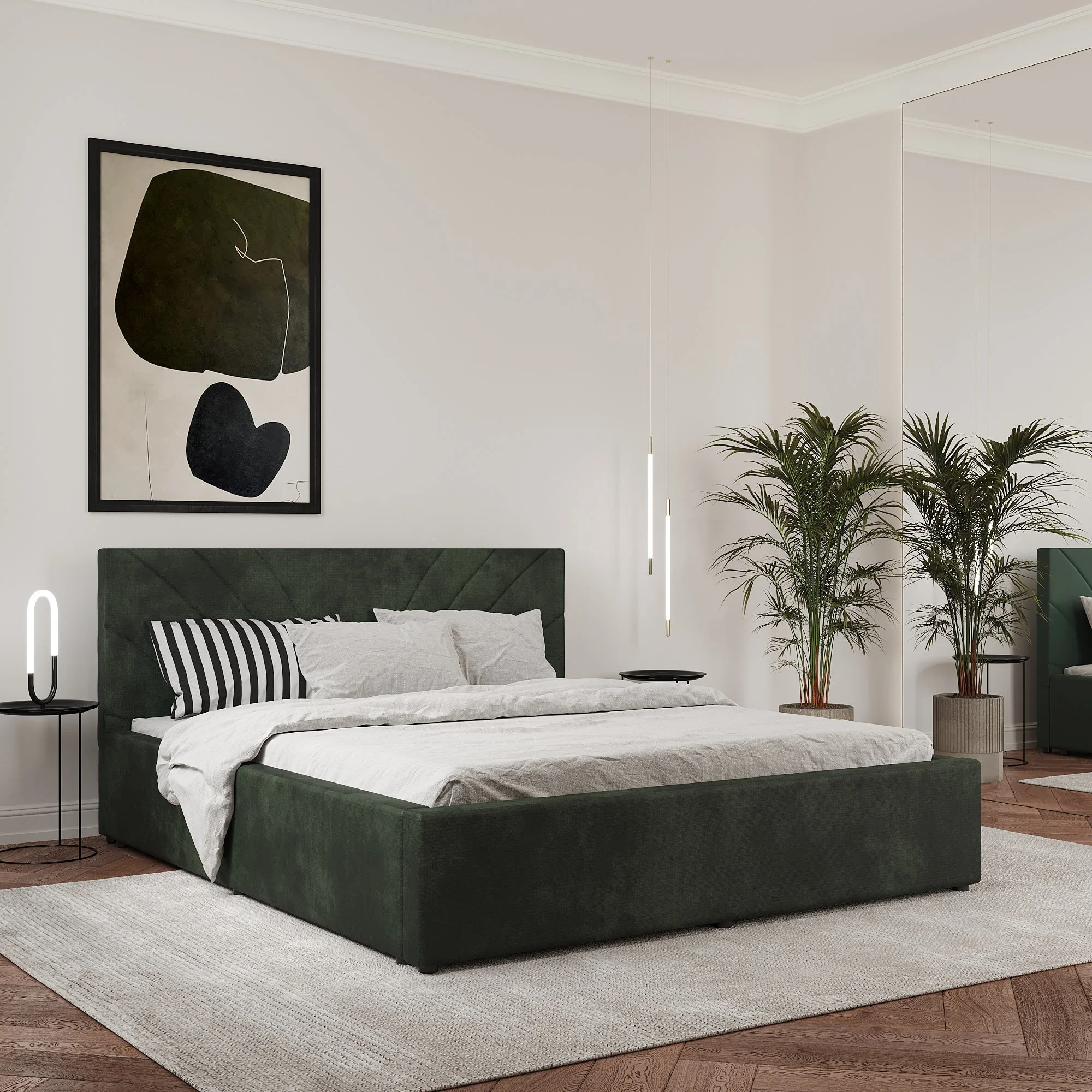 Pat Tapitat Fargo, 200 x 160 cm, Verde Inchis