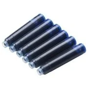 Patroane cerneala scurte (rezerve) Keyroad KR971339, cerneala albastra, set 6 buc