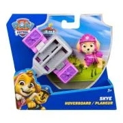 PATRULA CATELUSILOR ACTION PUPS SET VEHICUL DE SALVARE HOVERBOARD SI FIGURINA SKYE 5 CM