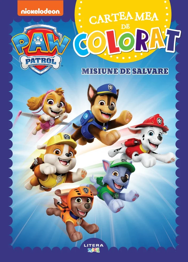 Patrula Catelusilor. Cartea mea de colorat. Misiune de salvare