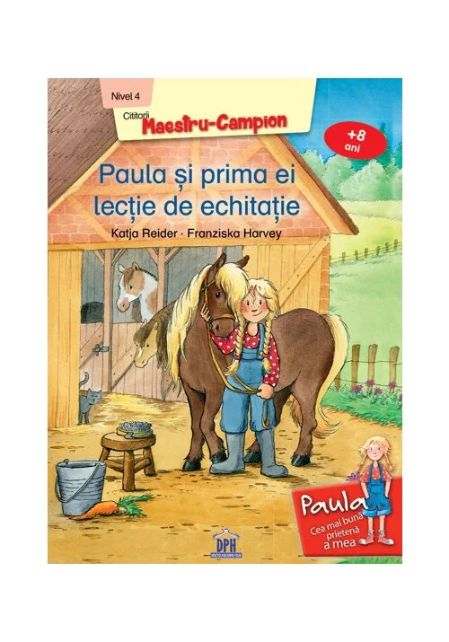 Paula si prima ei lectie de echitatie