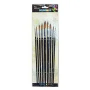Pensula Colorarte DB19003, varf rotund, set 9 bucati