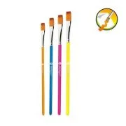 Pensula Keyroad Artist Brushes KR972033, varf lat, nr. 2, 4, 8, 10, blister 4 buc