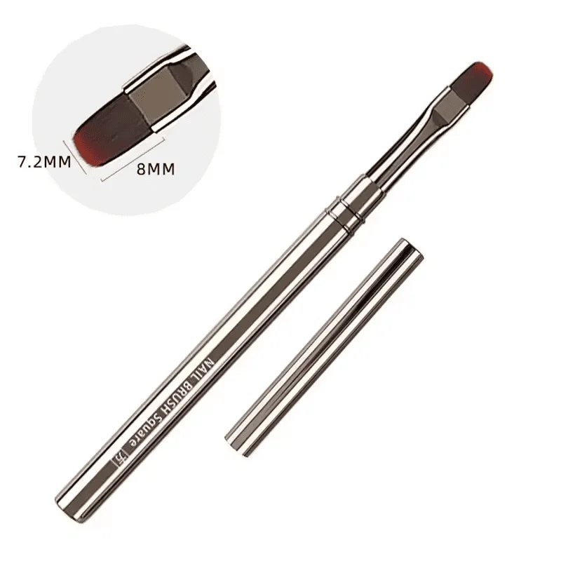 Pensula Metal Grey Square 8mm - Everin