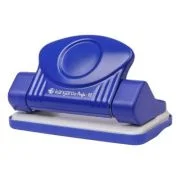 Perforator Kangaro Perfo-10, 10 coli, metalic, albastru