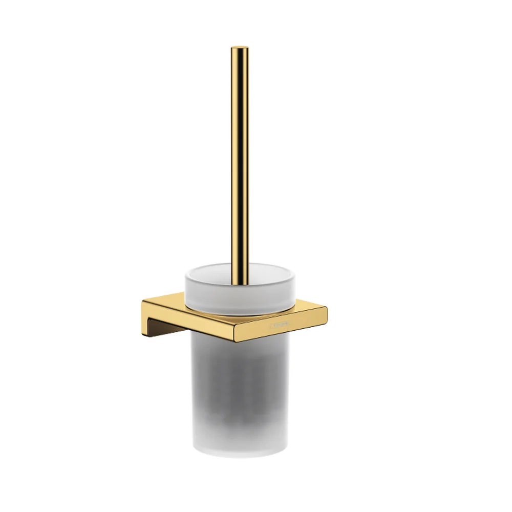 Perie cu suport pentru vasul de toaleta culoare auriu lucios Hansgrohe AddStoris 41752990