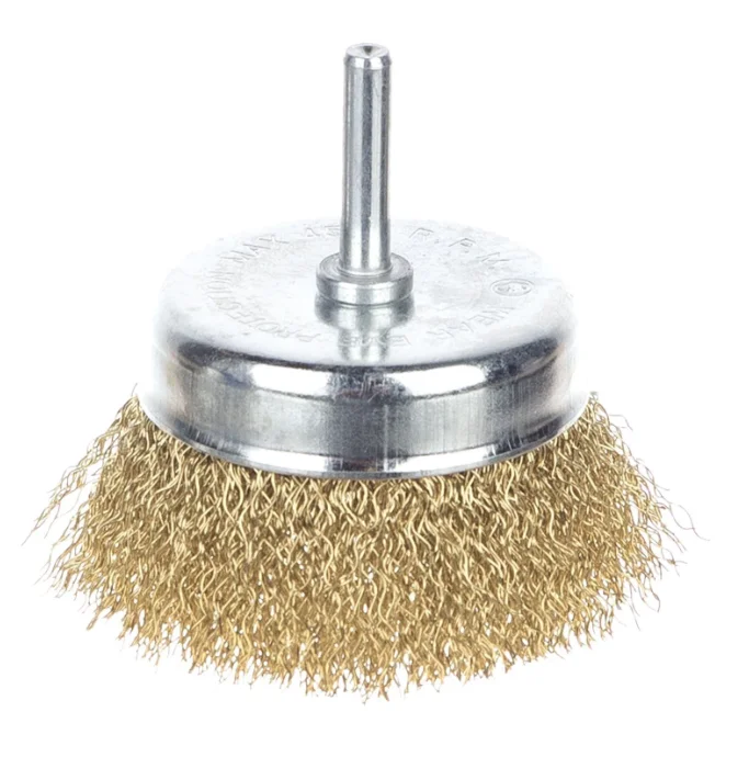 Perie sarma, tip cupa, otel, 4" pentru masina de gaurit 2500 RPM