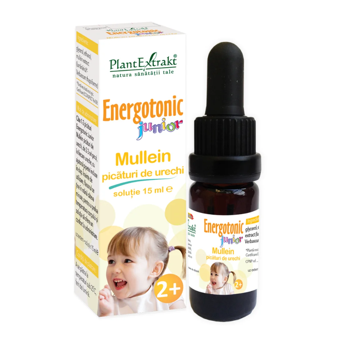 Picaturi de urechi Energotonic Junior Mullein, 15 ml, Plant Extrakt