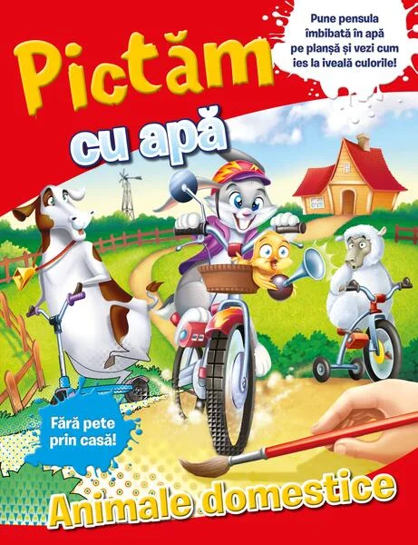 Pictăm cu apă: animale domestice - Paperback brosat - Litera