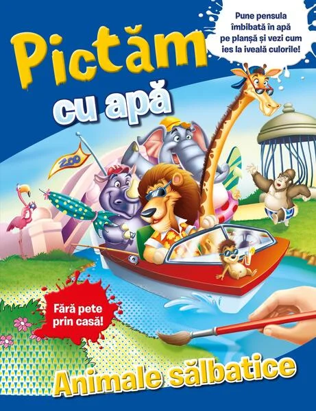 Pictăm cu apă: animale sălbatice - Paperback brosat - Litera