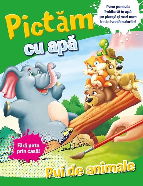 Pictăm cu apă. Pui de animale - Paperback brosat - *** - Litera