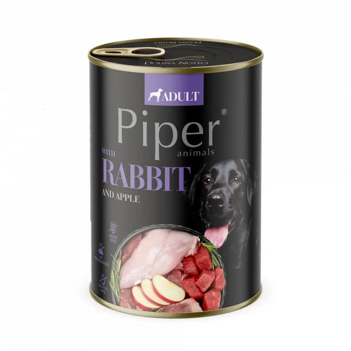 Piper Adult, Hrana Umeda, Carne de Iepure si mar, 400 g