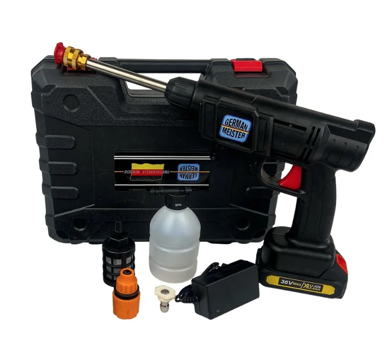 Pistol de spalat cu presiune cu acumulator 36V 5AH