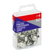 Piuneze (pioneze) tapiterie Grand 110-1483, 15mm, argintii, blister 50 buc