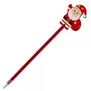 Pix cu bila CNX, cu mecanism, corp diverse culori semitransparent, figurine Craciun (mos)