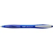 Pix cu mecanism BIC, Atlantis Clic Metal, 0. 4 mm, scriere albastra