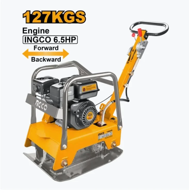 Placa Compactoare 127Kg, 6.5cp, 25kN, 63x40cm, Ingco GCP125-2E