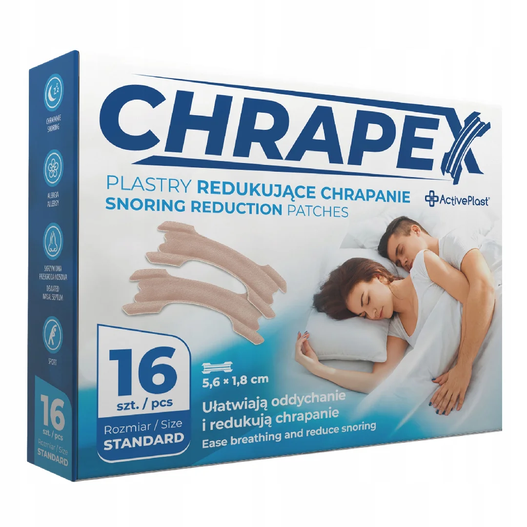 Plasturi nazali antisforait CHRAPEX, 16 bucati, ActivePlast