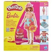 Play Doh Barbie Set plastilina creatii vestimentare cu flori si franjuri cowboy
