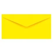 Plic color DL GPV, galben, 80g/mp, 110x220mm, gumat, set 25 buc