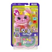 POLLY POCKET SET GENTUTA ANIMALUT IEPURAS LA PETRECERE CU ACCESORII