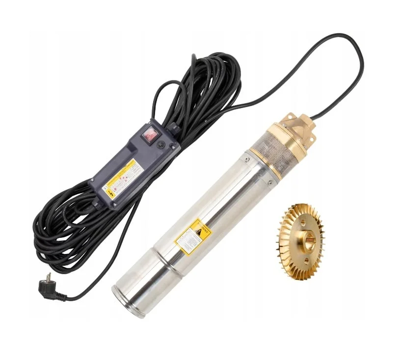 Pompa apa submersibila cu turbina 4SKM-100, 1500W, 45 l/min, 120m, 6 bar, Corp Inox, Bobinaj 100% Cupru Campion CMP1667