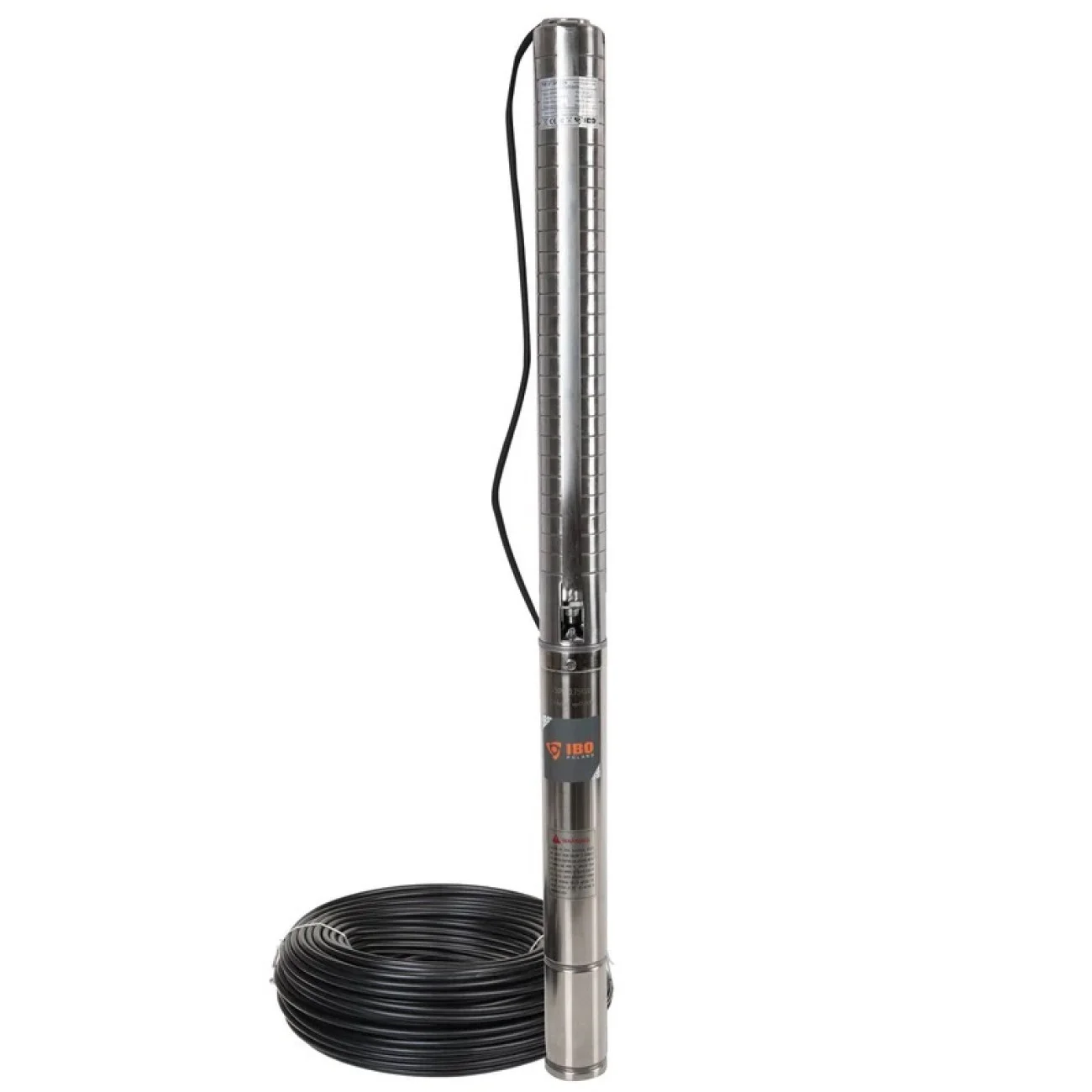 Pompa submersibila inox, IBO Dambat, 3ISP 3-32, 1100W, 65l/min, H-105m, cablu 20m