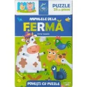 Povesti cu puzzle. Animalele de la ferma - Anna Casalis