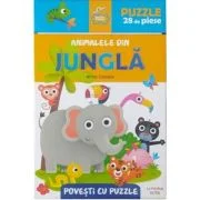Povesti cu puzzle. Animalele din jungla - Anna Casalis