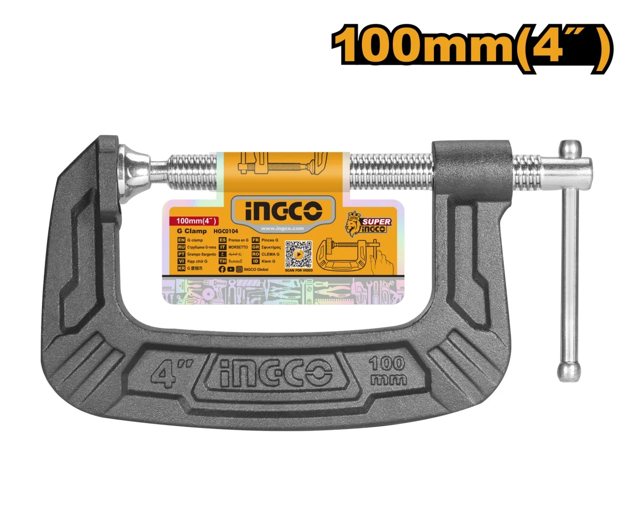 Presa Tip G 125mm INGCO HGC0105