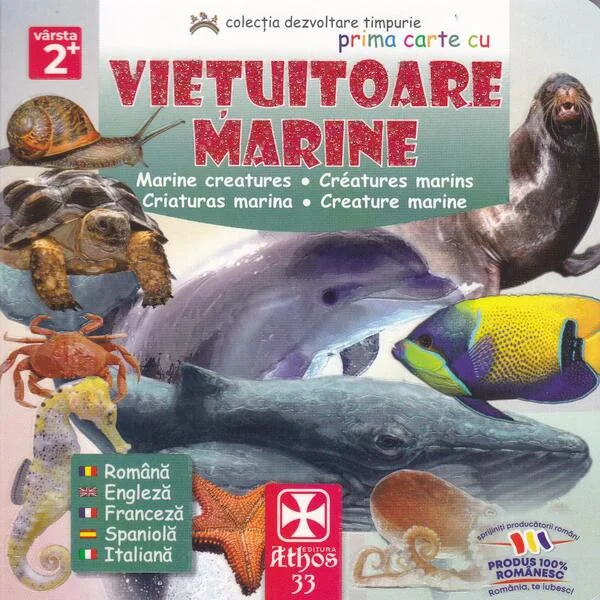 Prima carte cu Viețuitoare Marine - Hardcover - *** - Athos 33