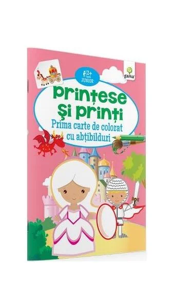 Prima carte de colorat cu abțibilduri. Prințese și prinți (2-5 ani) - Paperback - *** - Gama