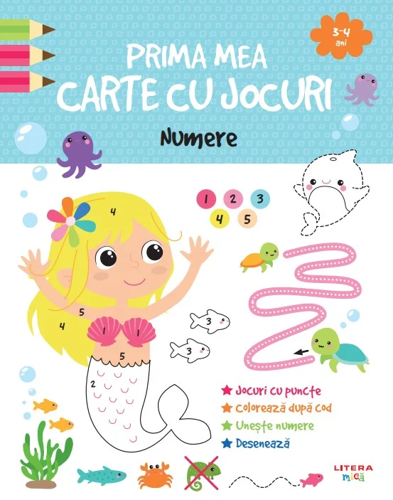 Prima mea carte cu jocuri. Numere (3-4 ani)