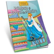 Printesa si bobul de mazare. Carte de colorat A4 cu ilustratii