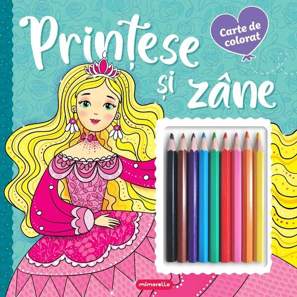 Prințese și zâne - Carte de colorat - Paperback - Mimorello