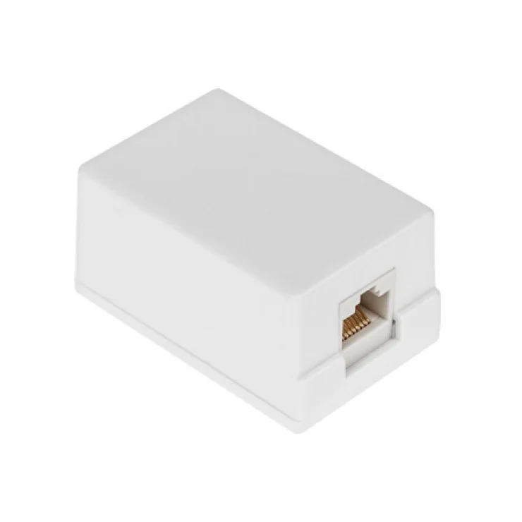 Priza de retea aplicata 1 port cat 5e UTP Alba, TEL0029