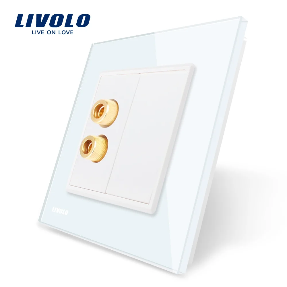 Priza redare sunet LIVOLO cu rama din sticla