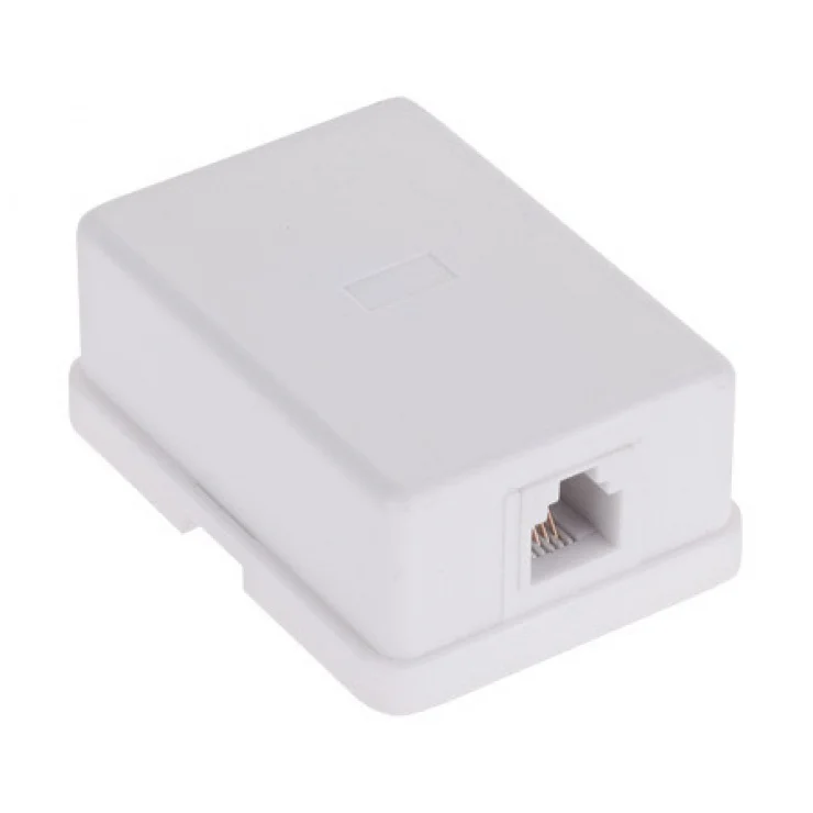 Priza telefon 6P4C simpla 1 port Alba, TEL0019