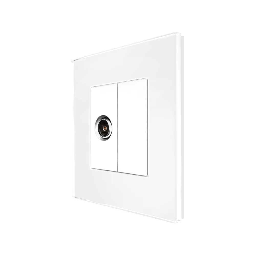 Priza TV cu Rama din Sticla LUXION