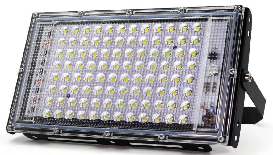 Proiector 100W  220V 96 LED SMD cu lupa Dreptunghiular