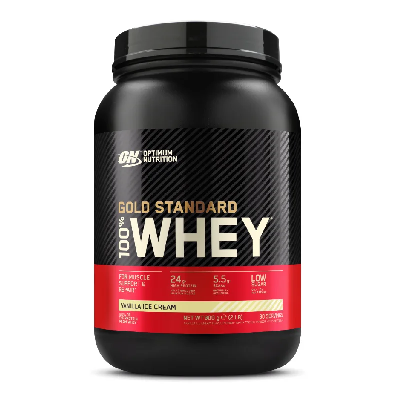 Proteine din zer, pudra proteica, ON 100% Whey Gold Standard, vanilie, 908g, Optimum Nutrition