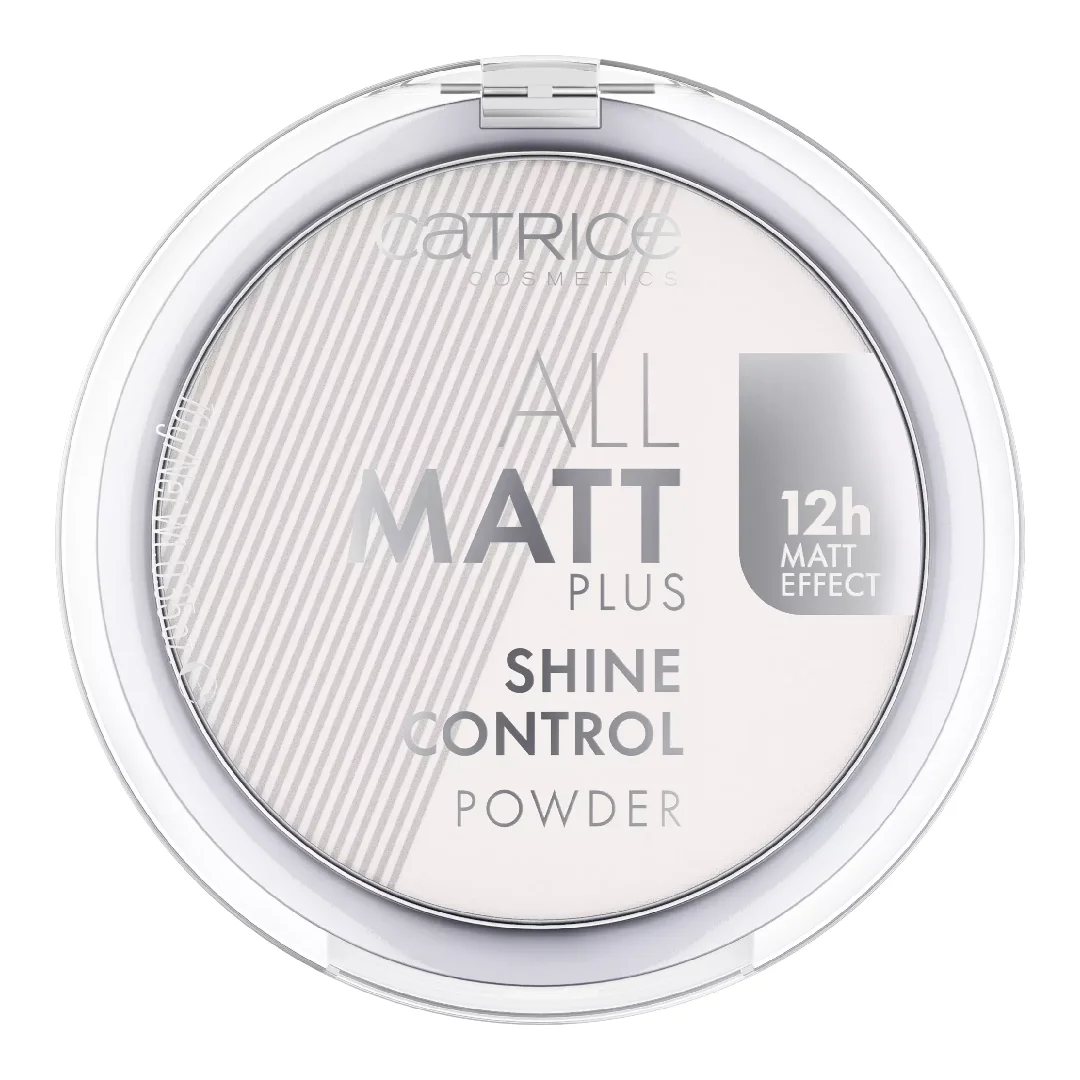 Pudra compacta All Matt Plus Shine Control, 001 Universal, 10 g, Catrice