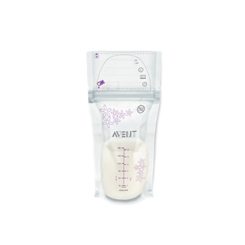 Pungi de stocare a laptelui matern Philips Avent, 25 bucati, 180 ml, SCF603/25, Philips