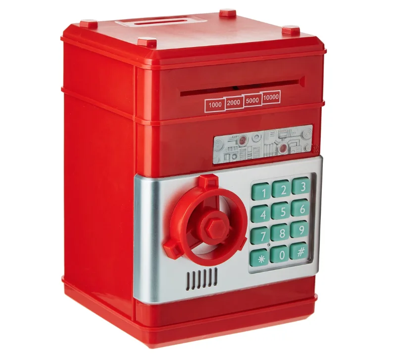 Pusculita Tip Seif  deschidere cu pin  sunete si lumina  ROSIE