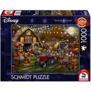 Puzzle 1000 piese, Disney, Mickey &amp; Minnie la Festivalul dovlecilor, Schmidt