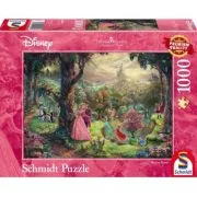 Puzzle 1000 piese, Thomas Kinkade - Disney - Frumoasa din padurea adormita, Schmidt